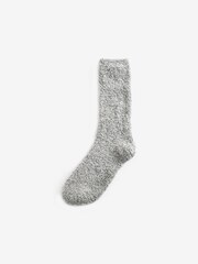 Black Grey 2 Pack Cosy Bed Socks - Image 3 of 3