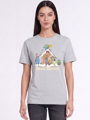Brands In Disney Toy Story 스위트 리트리트 크리스마스 보이프렌드 핏 티셔츠 - 4의 이미지 1