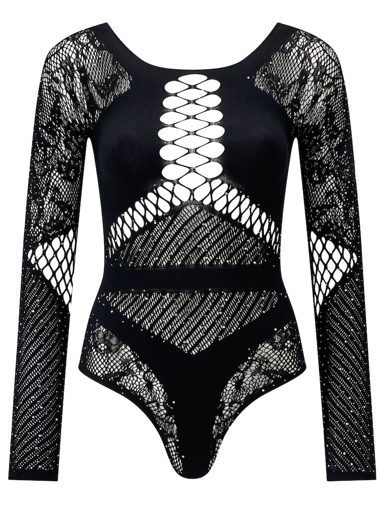 Ann Summers Black Paisley Diamanté Body - Image 5 of 5