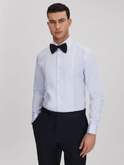 Soft Blue - Reiss Марсель - Двойной манжет слим фит Двойной манжет смокинг рубашки - Изображение 1 из 8