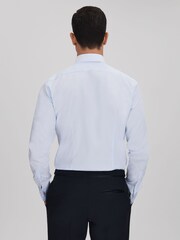 Soft Blue - Reiss Марсель - Двойной манжет слим фит Двойной манжет смокинг рубашки - Изображение 6 из 8