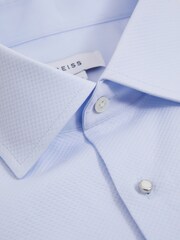 Soft Blue - Reiss Марсель - Двойной манжет слим фит Двойной манжет смокинг рубашки - Изображение 7 из 8