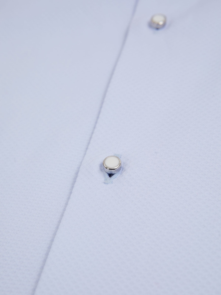 Soft Blue - Reiss Марсель - Двойной манжет слим фит Двойной манжет смокинг рубашки - Изображение 8 из 8