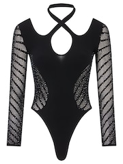 Ann Summers Black Diamanté Lola Body - Image 5 of 5