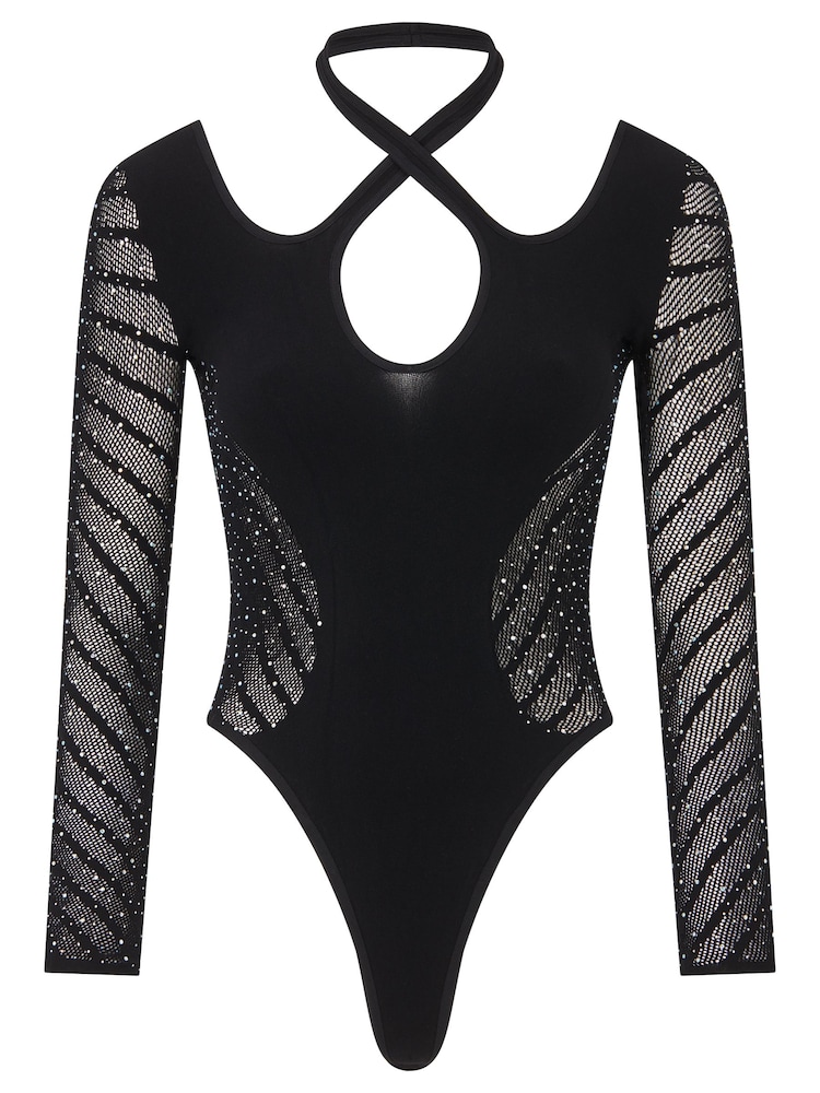 Ann Summers Black Diamanté Lola Body - Image 5 of 5