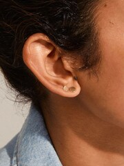 PILGRIM Gold Norma Classic Stud Earrings 3-in-1 Set - Image 3 of 4