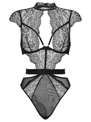 Ann Summers Black High Neck Zalia Lace Body - Image 5 of 5