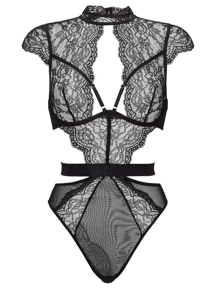 Negro - Bodi de encaje y cuello alto Zalia de Ann Summers - Imagen 5 de 5 Negro - Bodi de encaje y cuello alto Zalia de Ann Summers - Imagen 5 de 5
