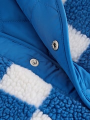 Blue Borg Fleece Shacket (3mths-7yrs) - Image 3 of 4