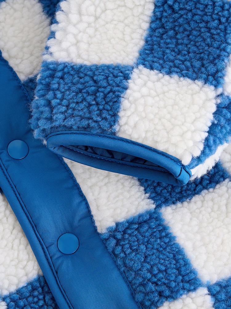 Blue Borg Fleece Shacket (3mths-7yrs) - Image 4 of 4