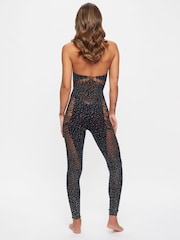 Ann Summers Bodystocking mit Paisley-Muster und Schmuckverzierung - Bild 2 von 4