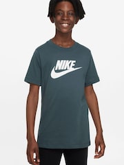 Зеленый с принтом джунглей - Nike 100% Cotton Futura Icon T-Shirt - Изображение 1 из 1