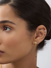 Dinny Hall Gold My World North Star Studs - Image 3 of 3