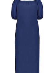 Live Unlimited Curve - Navy Blue Bardot Maxi Dress - Image 4 of 4