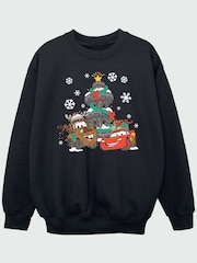 Rags & Rascals Black Disney Cars Christmas Sweatshirt - Image 2 of 4