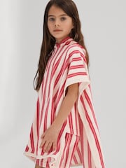 Reiss Multi Ray 4-9 yrs Hooded Towelling Poncho - Image 1 of 6