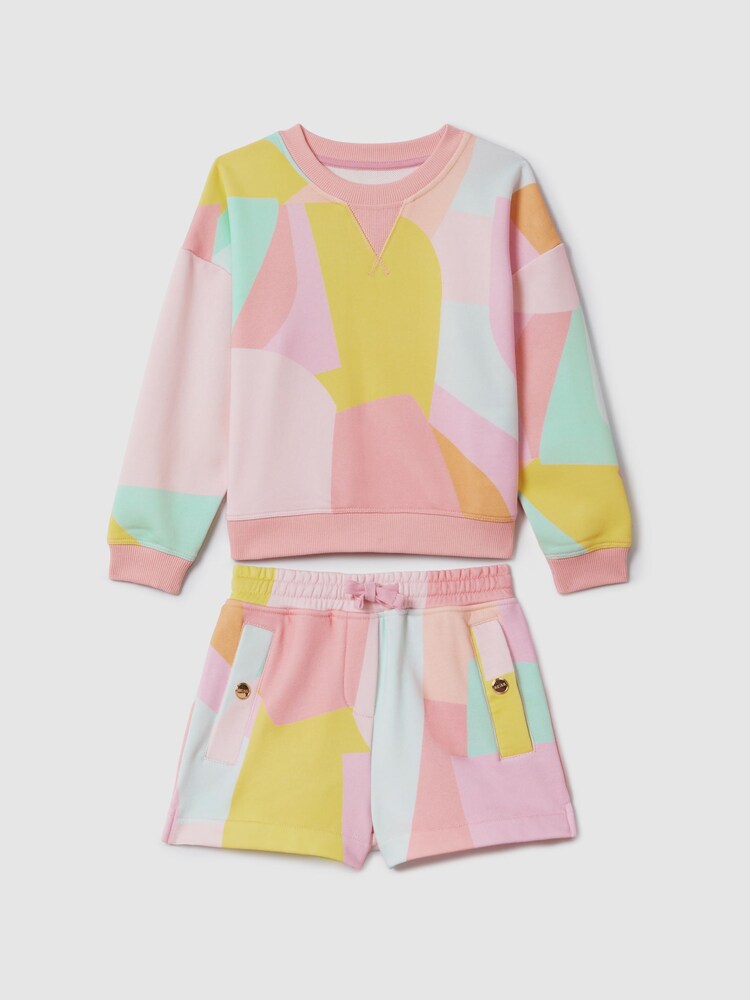 Reiss Multi Jessie Teen Crew Neck Jumper and Shorts Set - Image 2 of 8