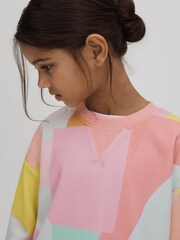 Reiss Multi Jessie Teen Crew Neck Jumper and Shorts Set - Image 5 of 8