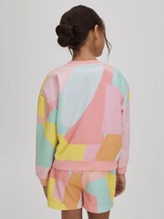 Reiss Multi Jessie Teen Crew Neck Jumper and Shorts Set - Image 6 of 8