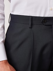 Navy Blue Slim Fit Suit Trousers - Image 4 of 7
