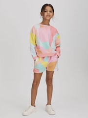 Reiss Multi Jessie Senior Crew Neck Jumper and Shorts Set - Image 1 of 8