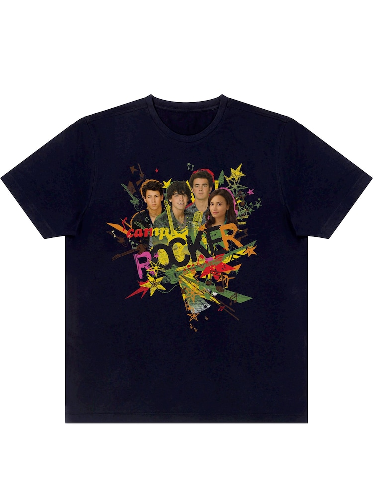 Brands In Black Disney Camp Rock Rockers Boyfriend Fit T-Shirt - Image 2 of 4