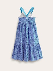 Boden Blue Tiered Printed Jersey Dress - Image 2 of 3