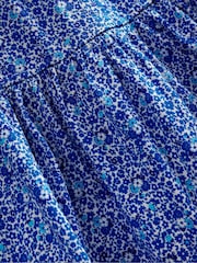 Boden Blue Tiered Printed Jersey Dress - Image 3 of 3