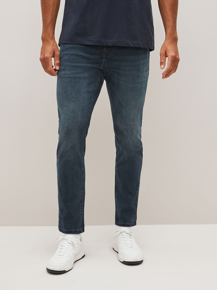 Navy Smoky Slim Fit Classic Stretch Jeans - Image 1 of 7