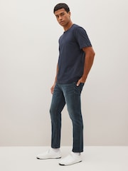 Navy Smoky Slim Fit Classic Stretch Jeans - Image 2 of 7