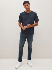 Navy Smoky Slim Fit Classic Stretch Jeans - Image 4 of 7