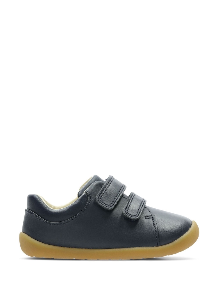 modra - Clarks Usnjeni čevlji za malčke First Walker Craft - Slika 1 iz 7