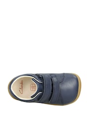modra - Clarks Usnjeni čevlji za malčke First Walker Craft - Slika 6 iz 7