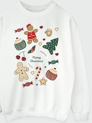 Brands In White Christmas Icons Sweatshirt - Image 3 of 4