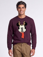 Brands In Red Disney Mickey Mouse Family Christmas Sweatshirt - Image 1 of 4