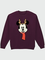 Brands In Red Disney Mickey Mouse Family Christmas Sweatshirt - Image 2 of 4
