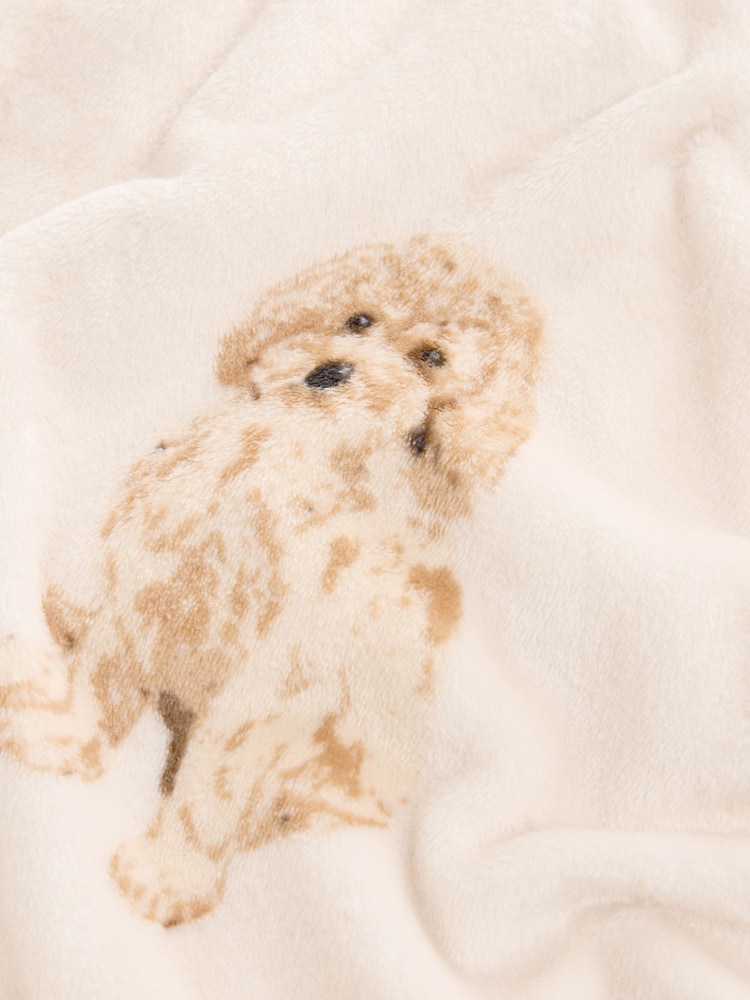 Ecru Charlie The Cockapoo Oversized Blanket Hoodie - Image 3 of 3