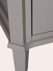 Laura Ashley Pale Charcoal Henshaw 1 Door 2 Drawer Display Unit - Image 5 of 5
