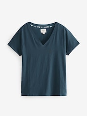Navy Woodland 100% Cotton Short Sleeve Pyjamas - Image 7 of 9