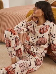 Animal Pumpkin Long Sleeve 100% Cotton Pyjamas - Image 2 of 8