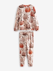 Animal Pumpkin Long Sleeve 100% Cotton Pyjamas - Image 5 of 8