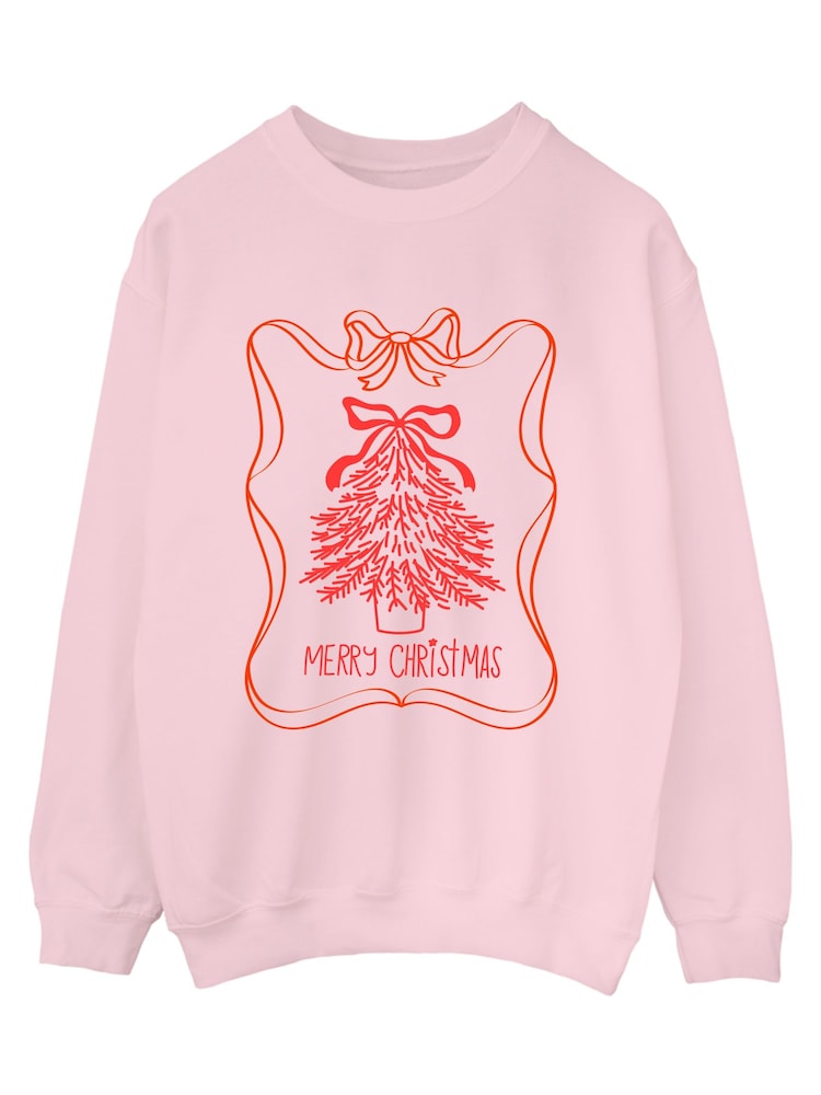 Brands In Pink Merry Christmas Cute Sweatshirt - Image 2 of 4 Brands In Pink Merry Christmas Cute Sweatshirt - Image 2 of 4