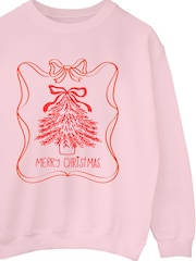 Brands In Pink Merry Christmas Cute Sweatshirt - Image 3 of 4
