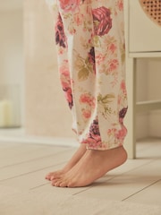 Pink Floral 100% Cotton Long Sleeve Pyjamas - Image 6 of 6