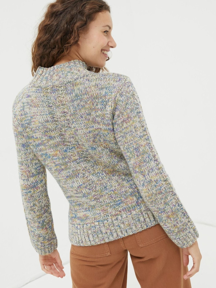 FatFace Natural Alexis Wildscapes Jumper - Image 2 of 5