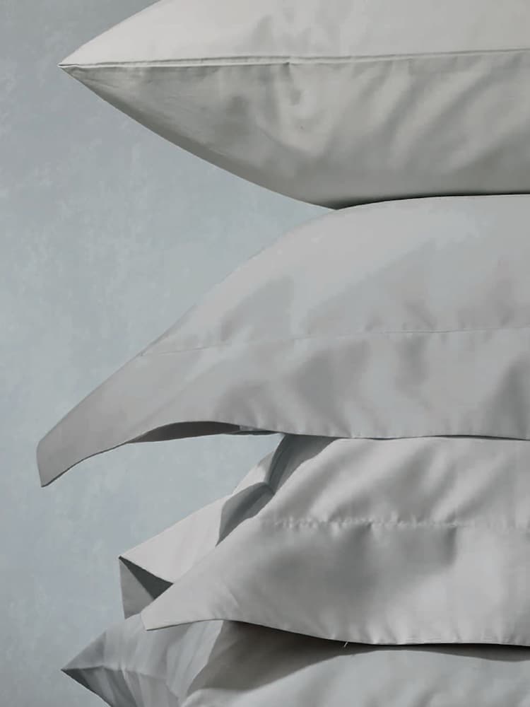 Laura Ashley Set of 2 Steel 200 Thread Count 100% Cotton Pillowcases - Image 1 of 4