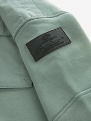 Sage Green Sweatshirt Utility Crew Neck Sweat Top (3-16yrs) - Image 8 of 8