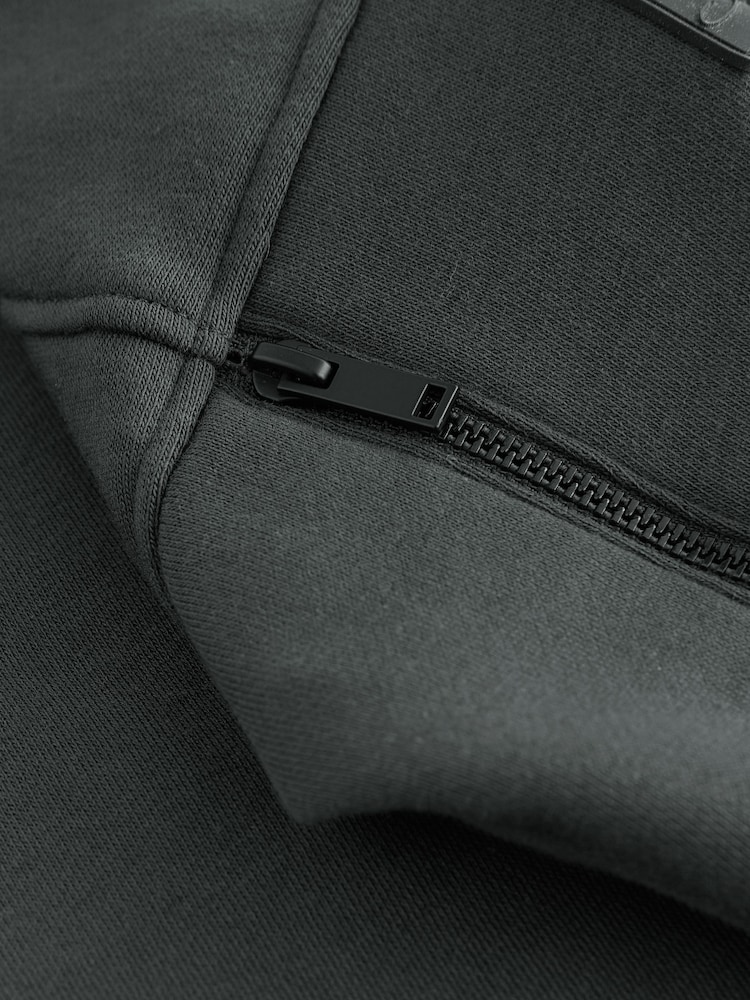Charcoal Grey Sweatshirt Utility Crew Neck Sweat Top (3-16yrs) - Image 4 of 4