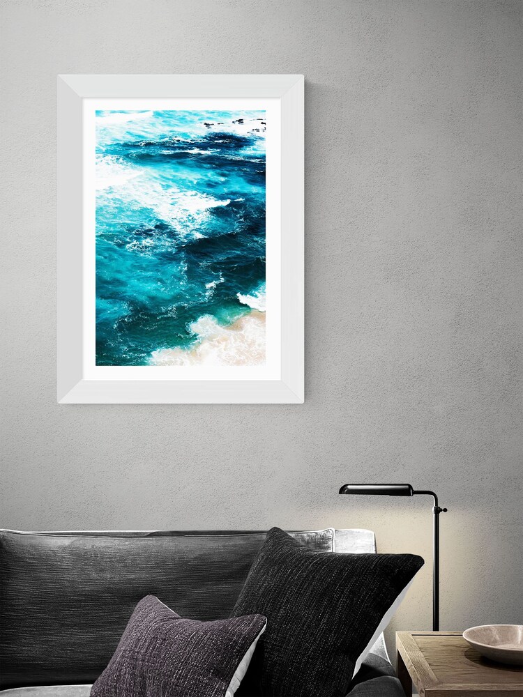 East End Prints White Sea Foam Print - Image 2 of 3 East End Prints White Sea Foam Print - Image 2 of 3
