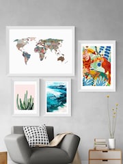 East End Prints White Sea Foam Print - Image 3 of 3